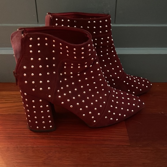Qupid studded maroon bootie - Picture 2 of 3